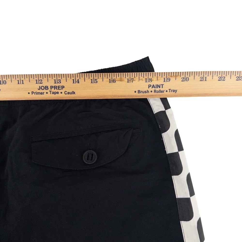 Bearded Goat Mens XXL Rover Hybrid Shorts Black Checkerboard Gorpcore Outdoors
